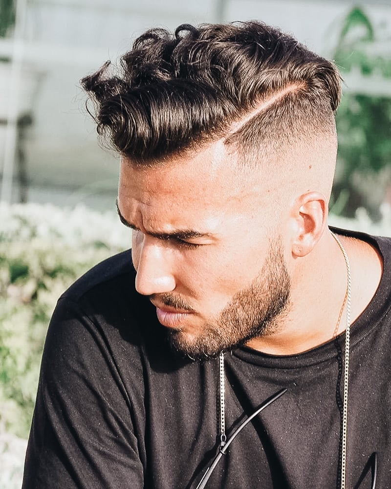 best short haircuts men curly quiff - Luxe Digital
