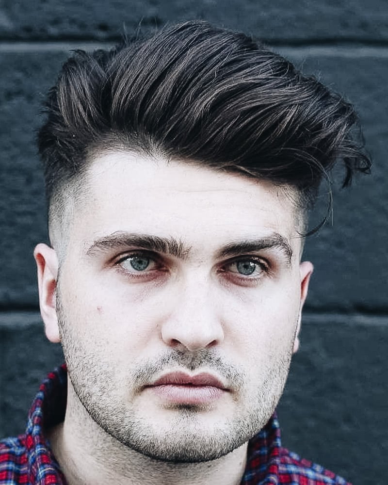 best short haircuts men modern quiff faded sides - Luxe Digital
