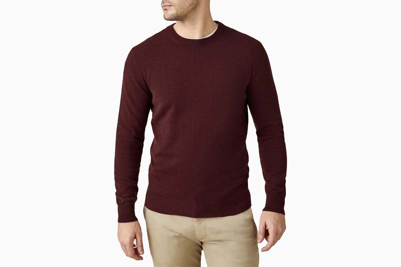 best sweaters men luca faloni cashmere crew neck review - Luxe Digital