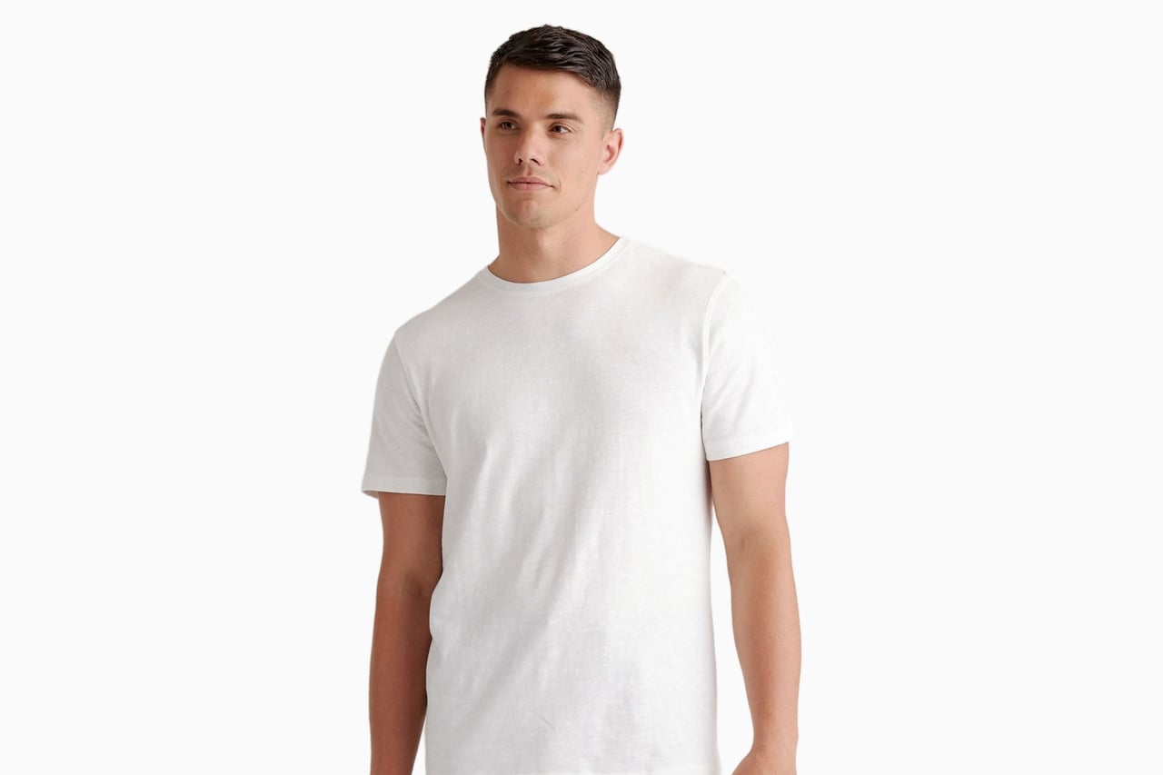 best t shirts men quince organic cotton slub crewneck tee review - Luxe Digital