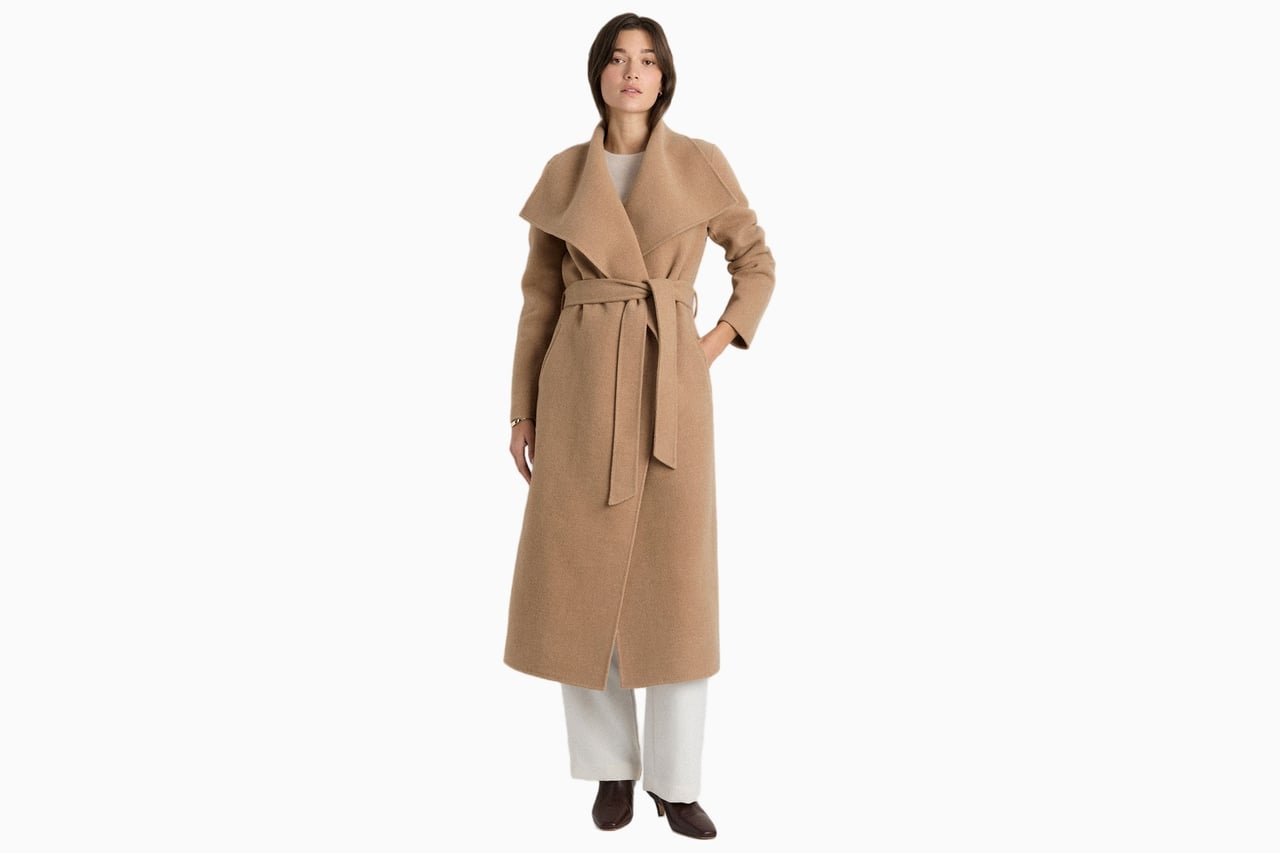 best trench coats women quince caramel wrap coat luxe digital