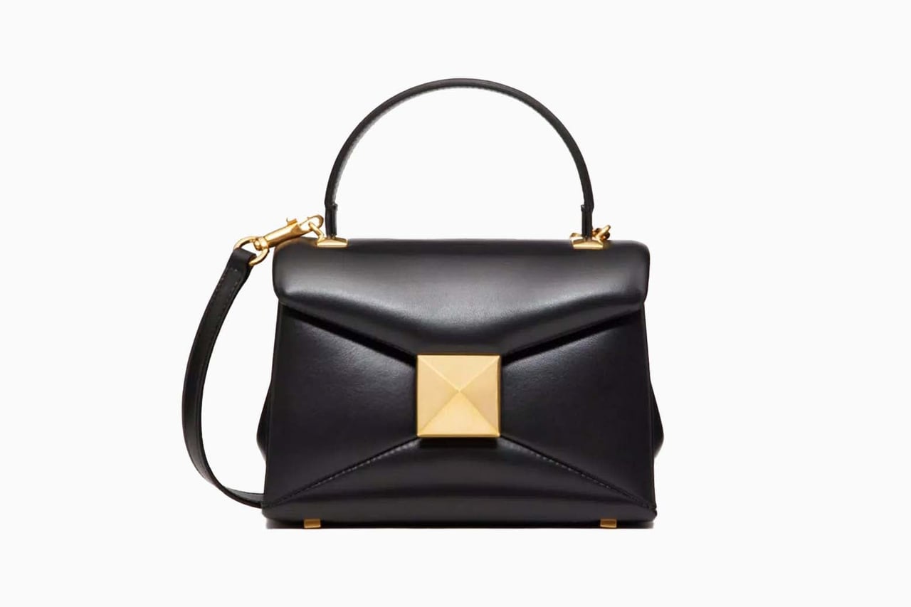 best valentino bags one stud top handle bag review - Luxe Digital