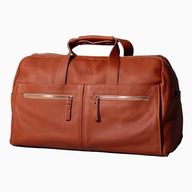 Harber London Leather Weekender weekender bag