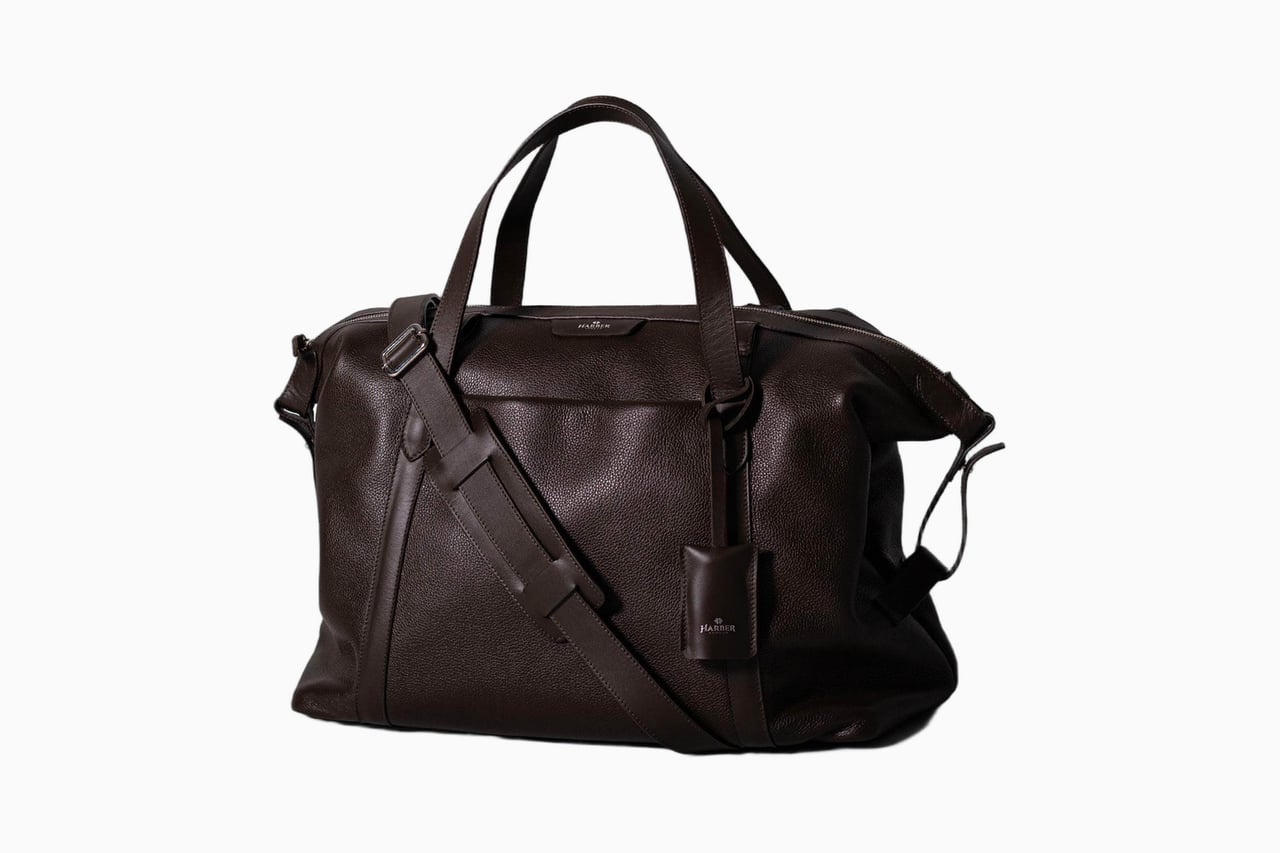 best weekender bags for women harber london leather overnight bag - Luxe Digital