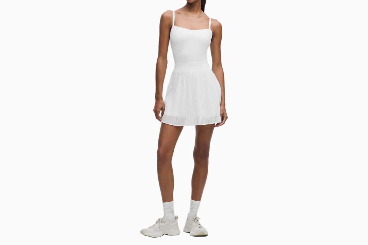 best white dresses women lululemon tennis dress review - Luxe Digital