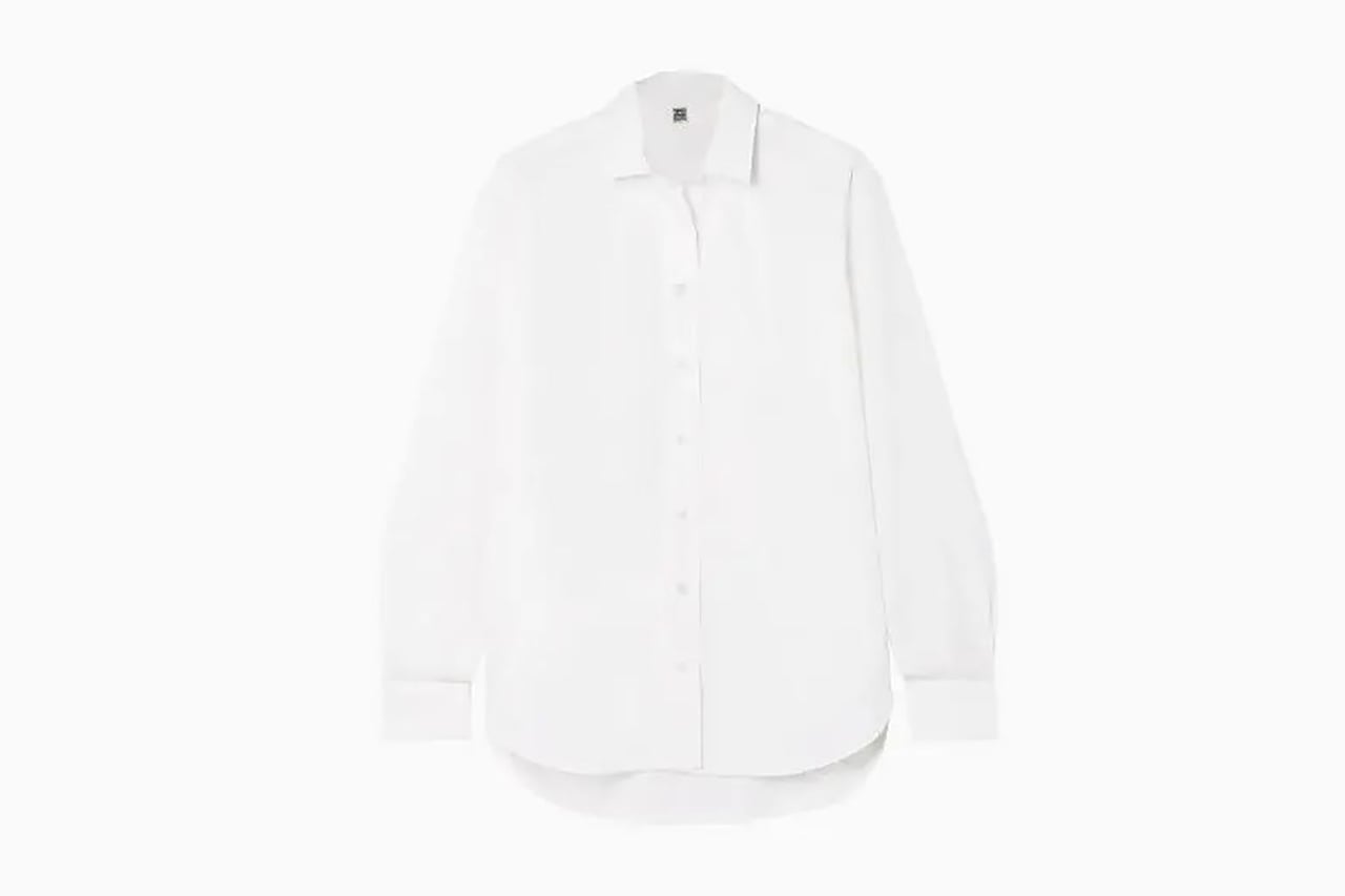 best white shirts women toteme - Luxe Digital