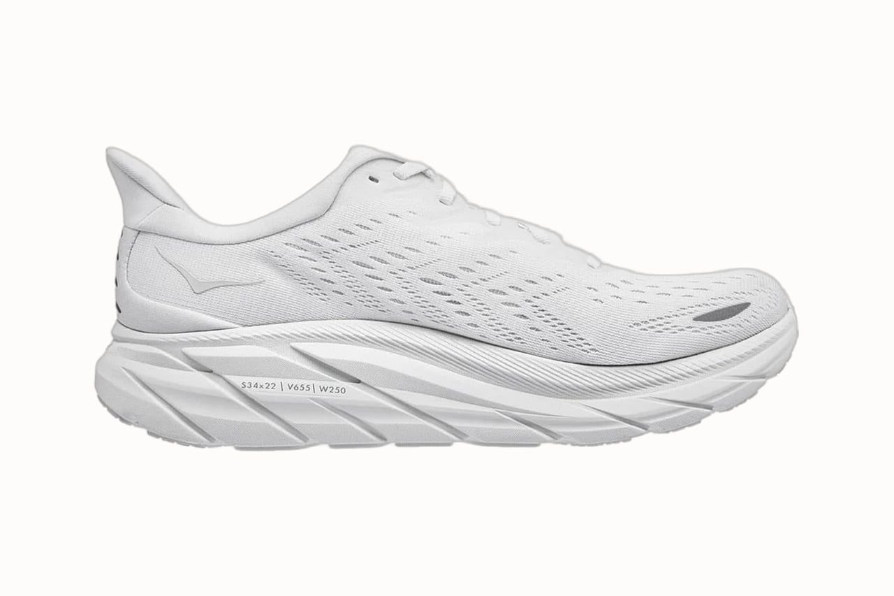 best white sneakers men hoka one one clifton 8 review - Luxe Digital