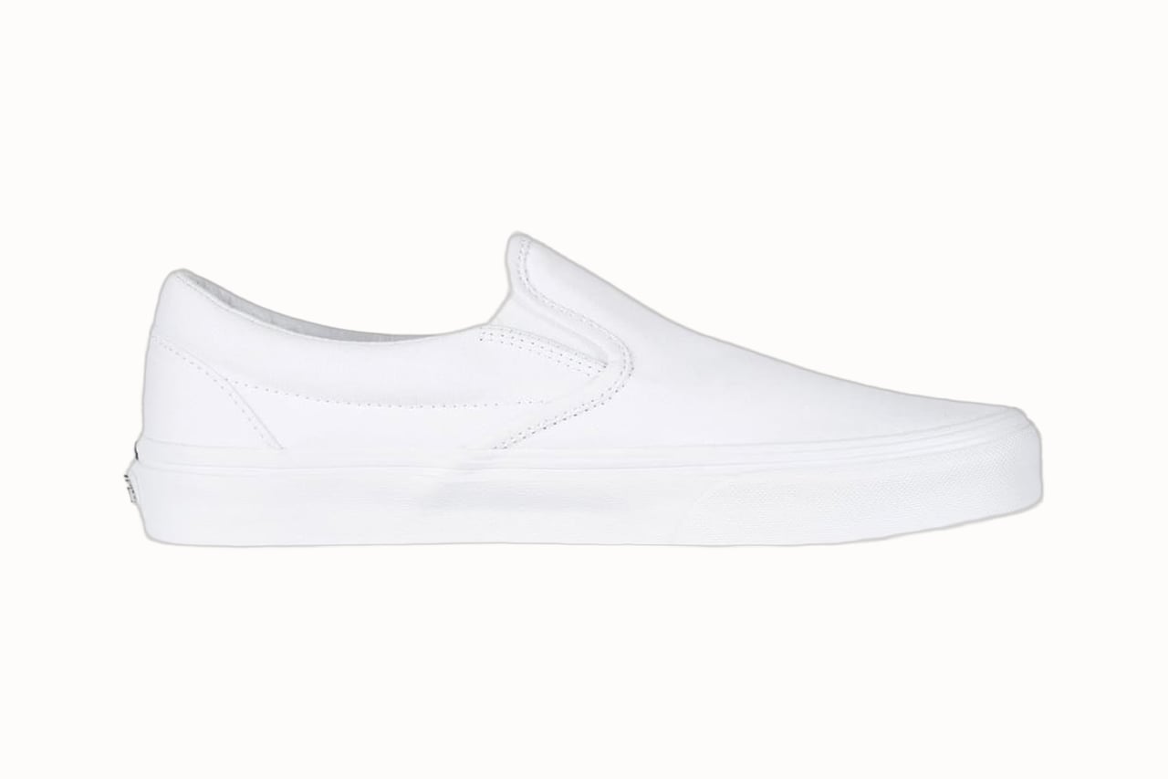 best white sneakers men vans classic slip on review - Luxe Digital