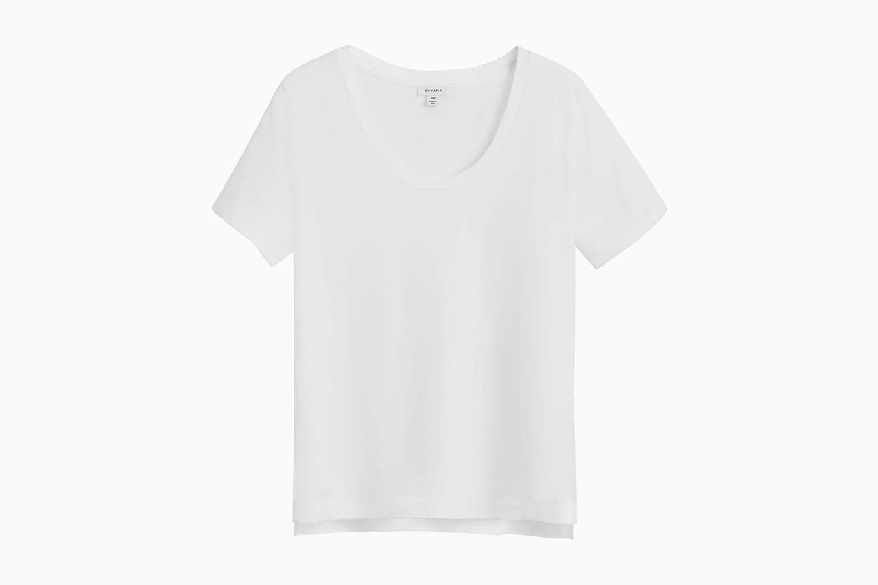best white t shirt women cuyana - Luxe Digital