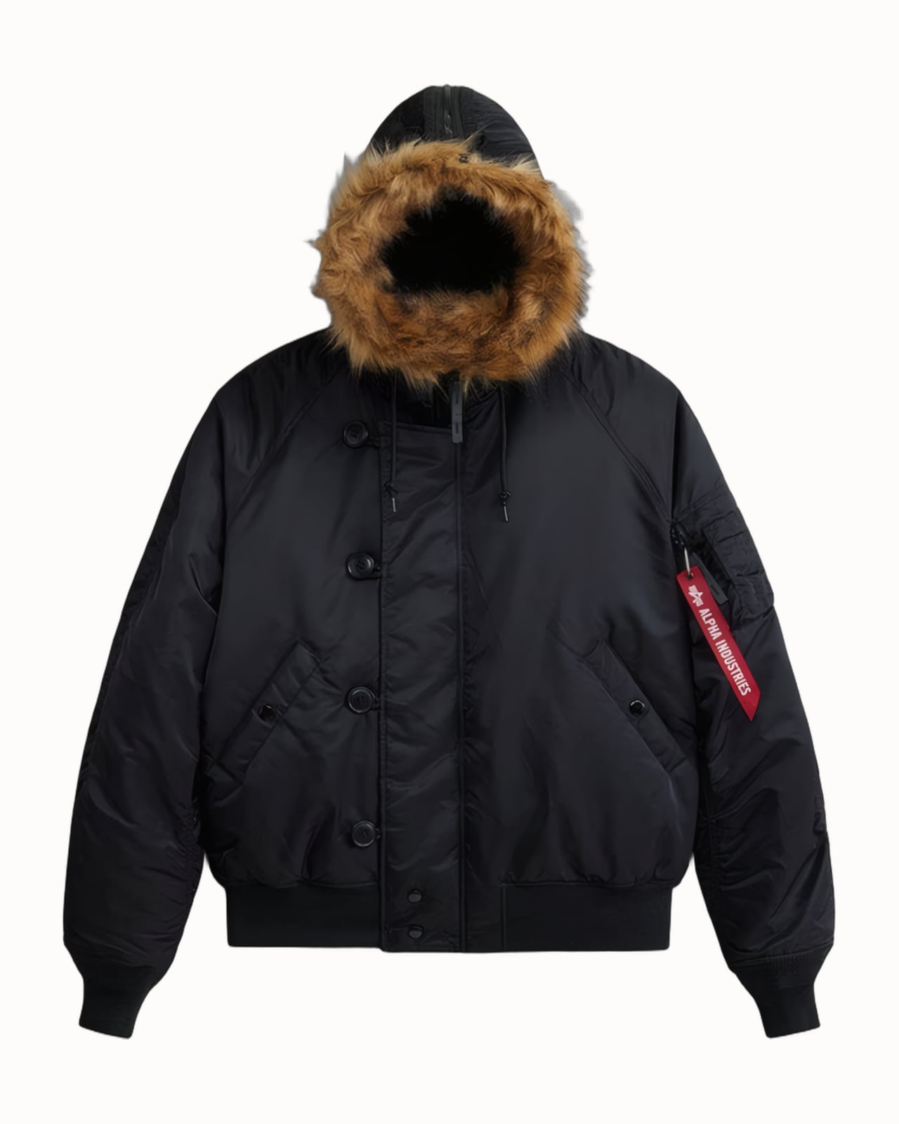 Alpha Industries N-2B Short Waist Parka in black - Luxe Digital