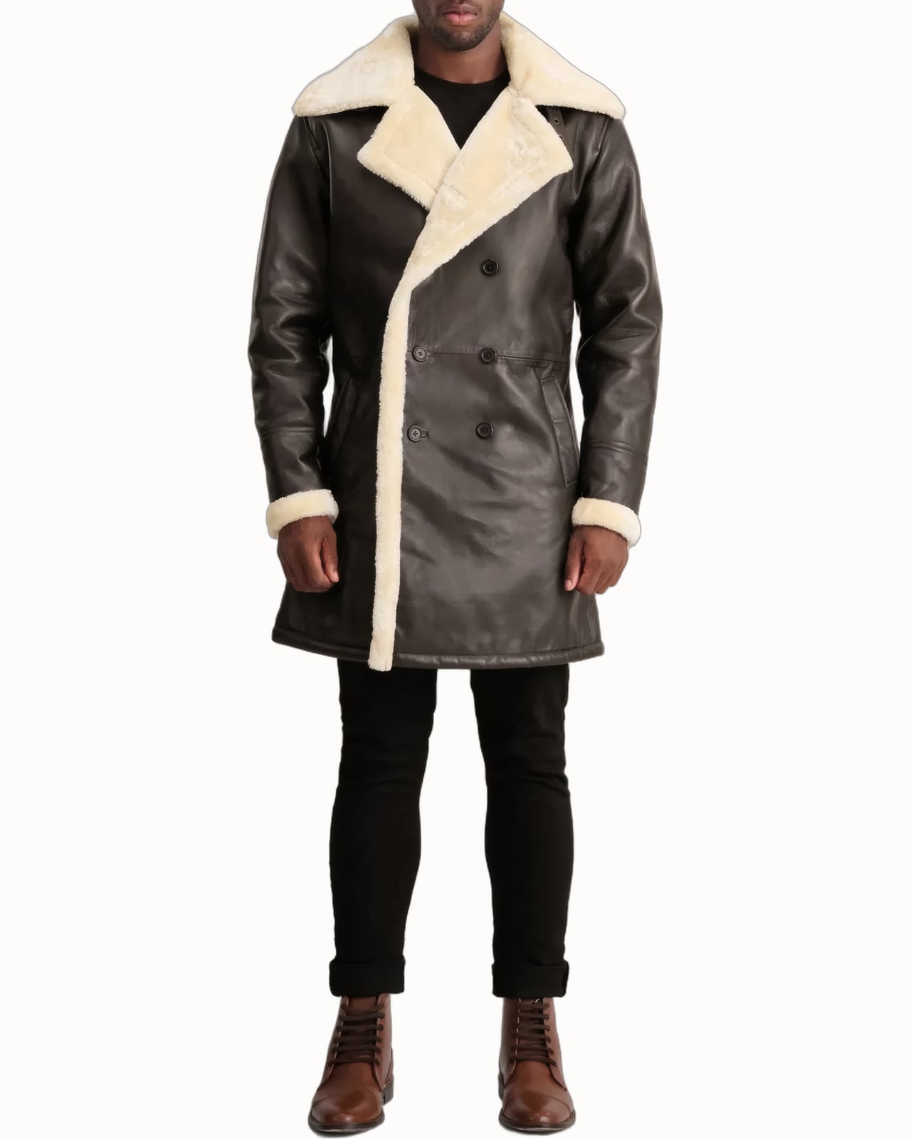 best winter coats men shearling the jacket maker charles brown leather coat - Luxe Digital