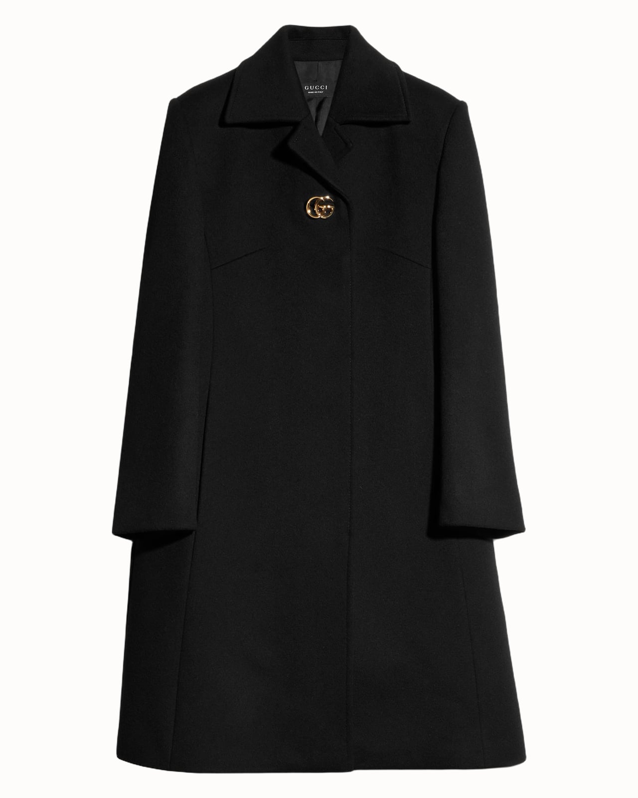 Gucci wool coat with Double G button - Luxe Digital