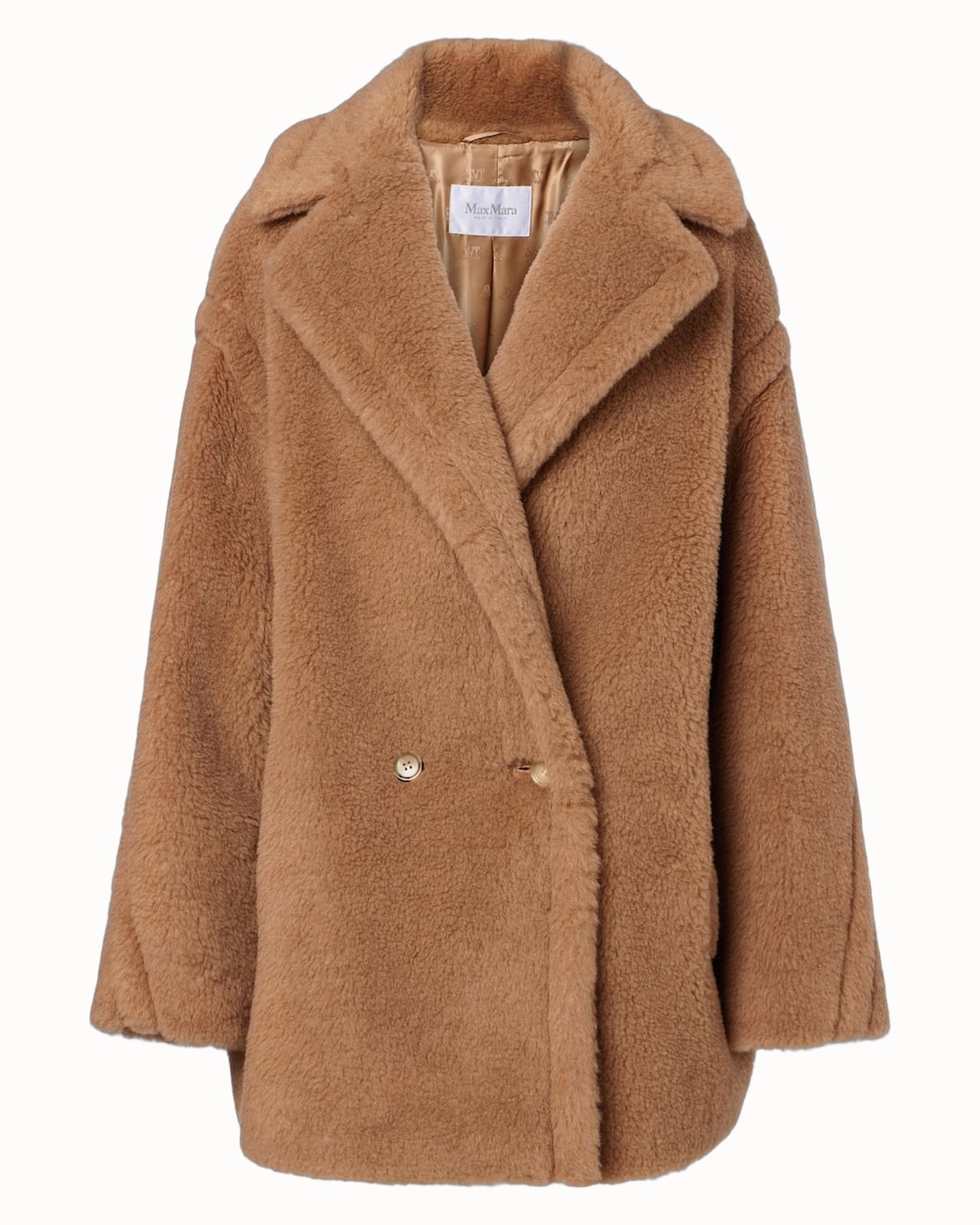 best winter coats women max mara teddy bear camel hair and silk peacoat - Luxe Digital