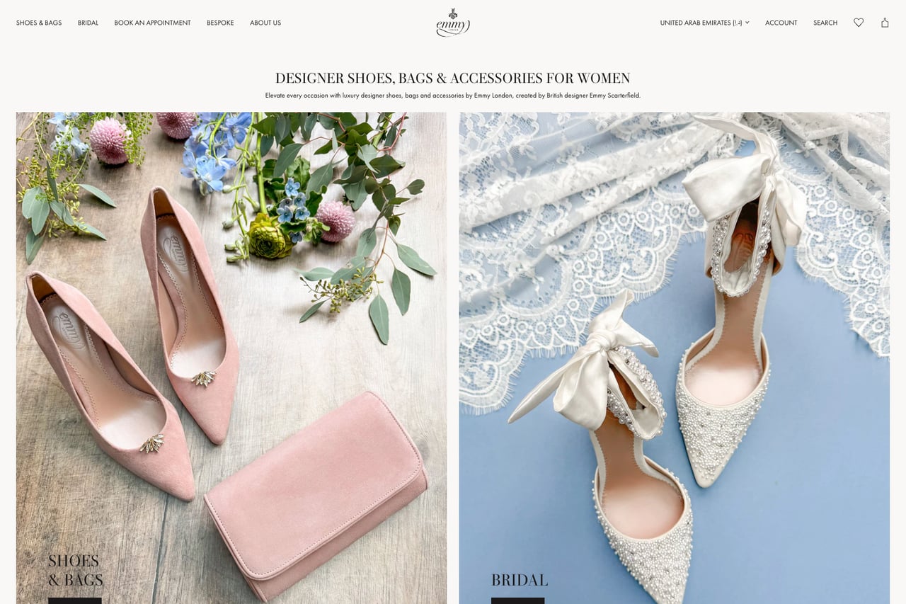 Emmy London homepage