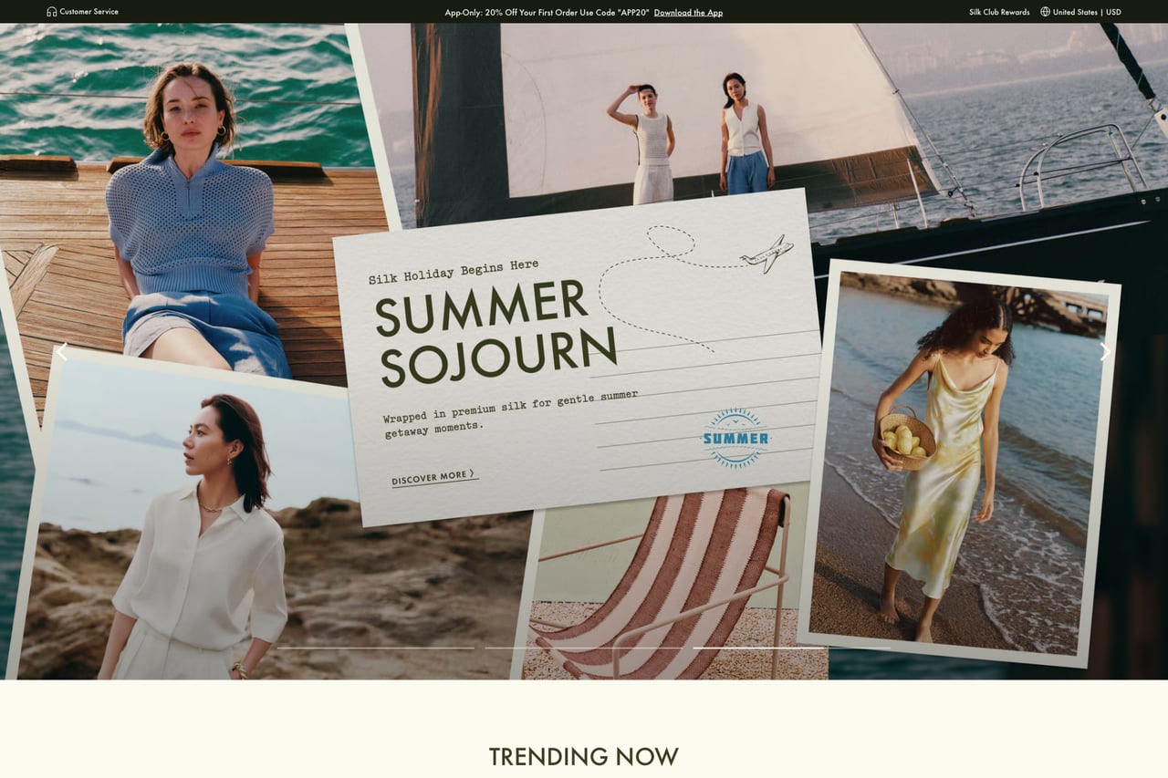 Lilysilk homepage