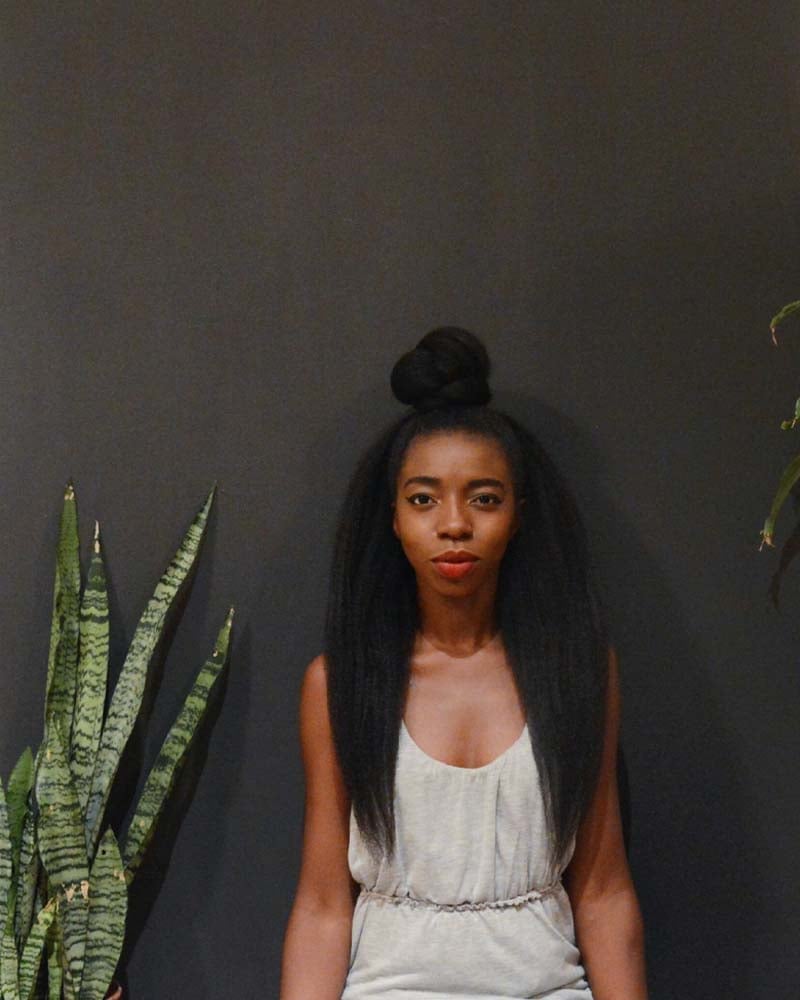 black girls hairstyles half up top knot - Luxe Digital
