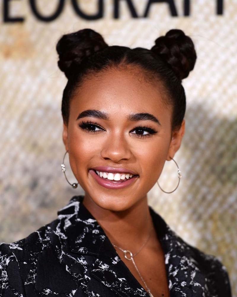 black girls hairstyles space buns - Luxe Digital