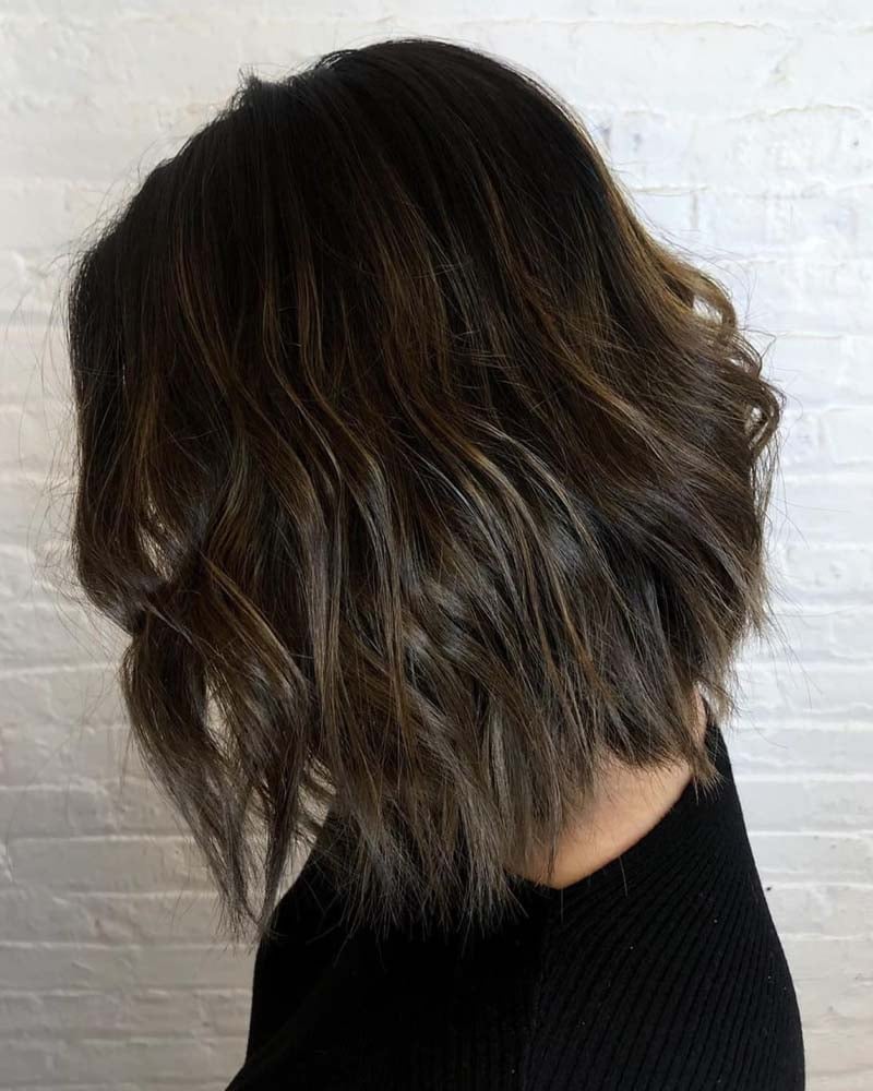black hair highlights dark brown highlights on black hair - Luxe Digital