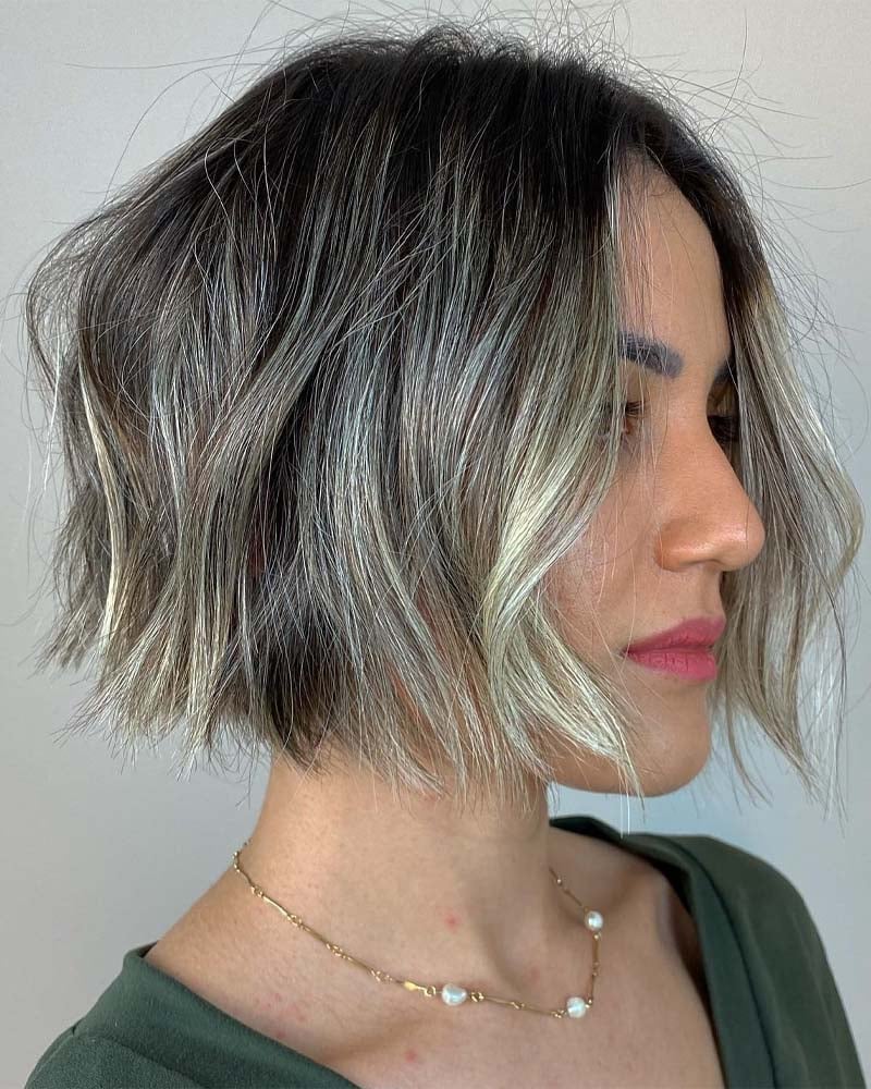 black hair highlights short black hair with highlights - Luxe Digital