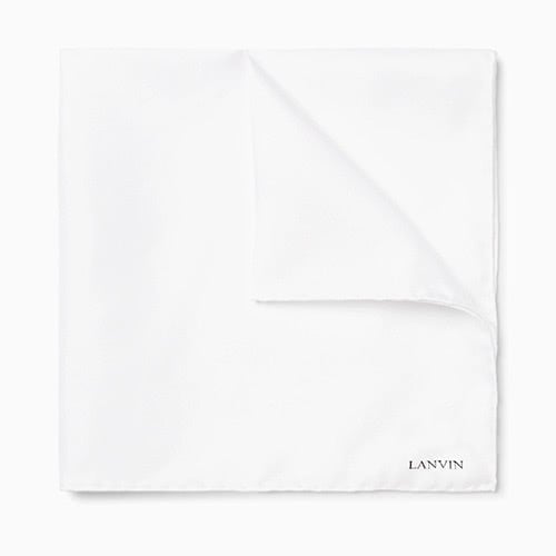 black tie men white pocket square - Luxe Digital