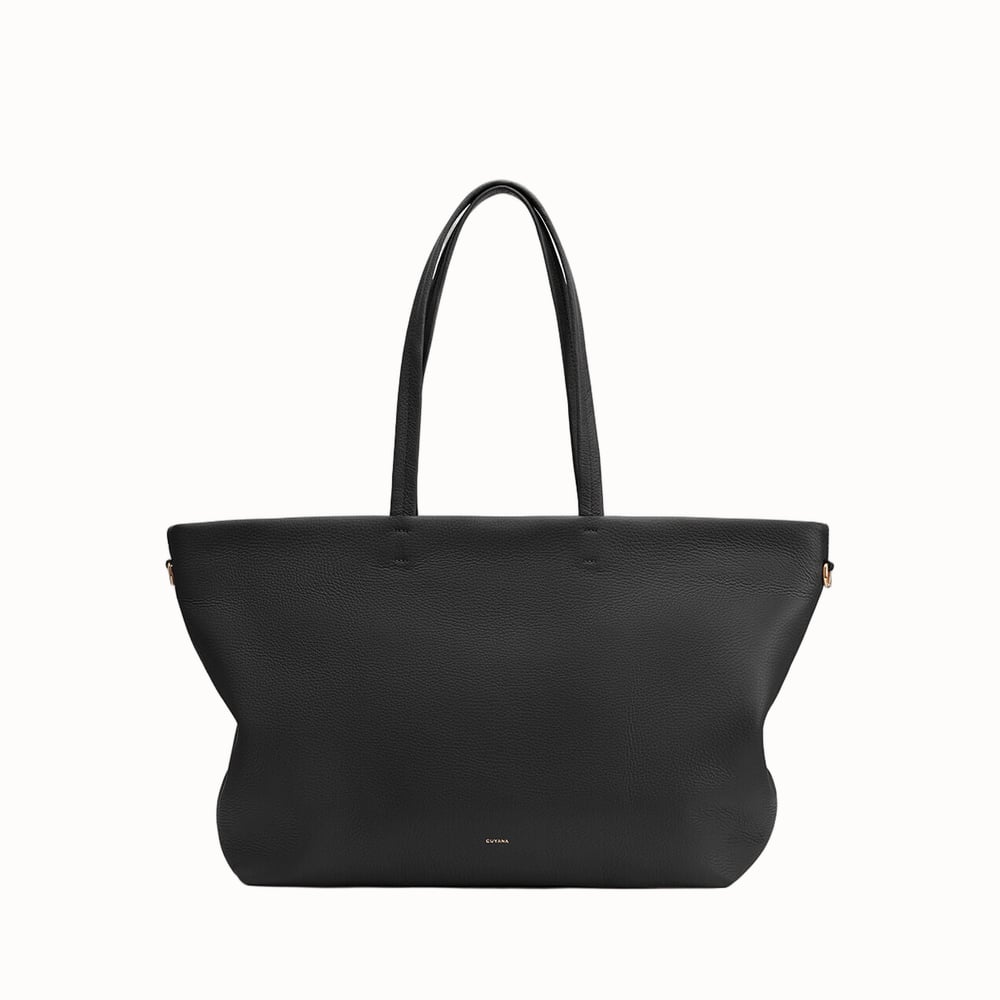 Cuyana Classic Easy Zipper Tote in Black - Luxe Digital