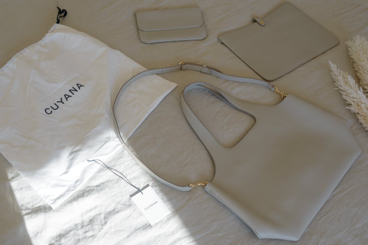 cuyana system tote review unboxing luxe digital