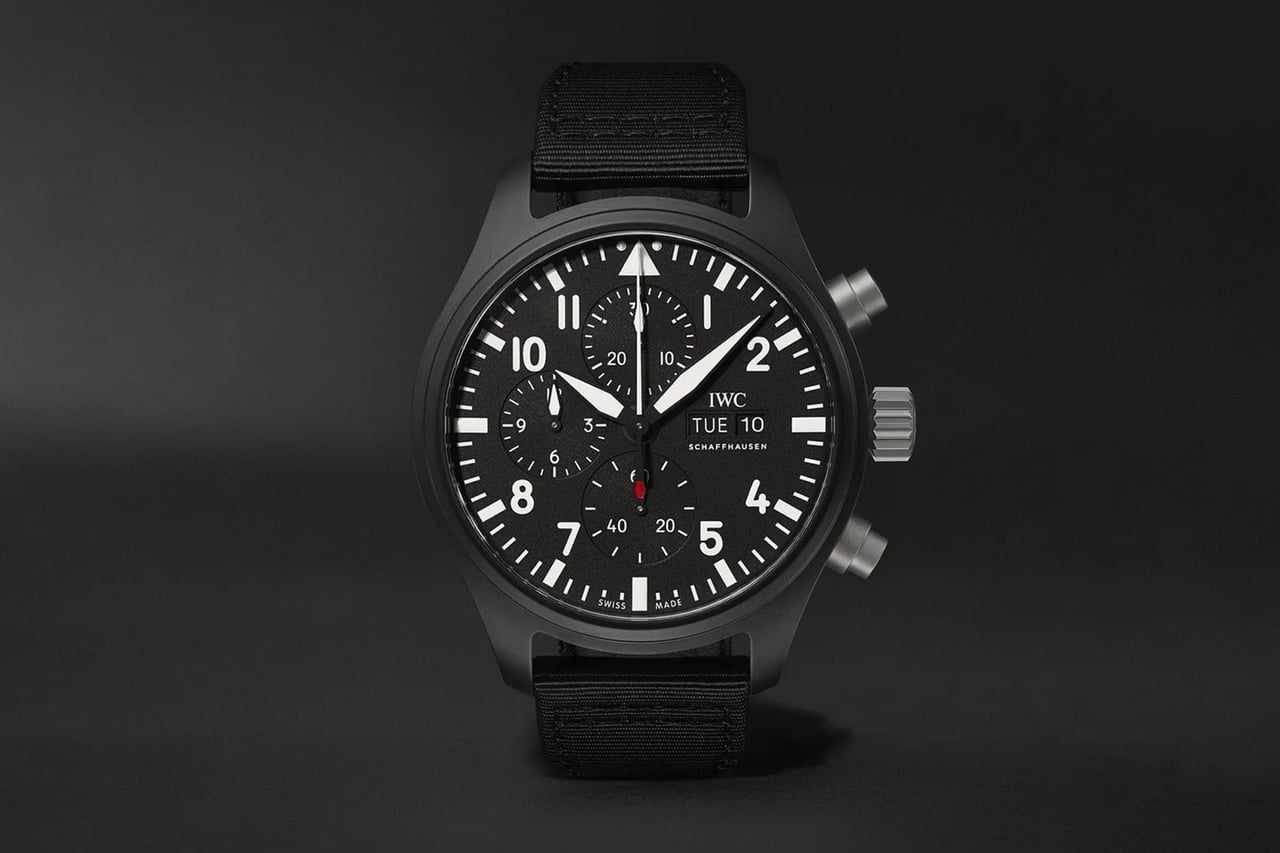 iwc luxury watches pilot's top gun luxe digital