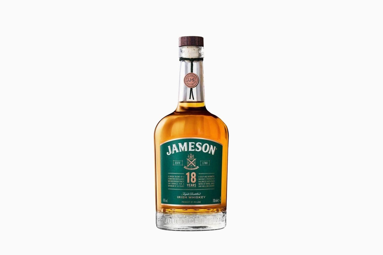 jameson wiskey bottle price size 18 years - Luxe Digital