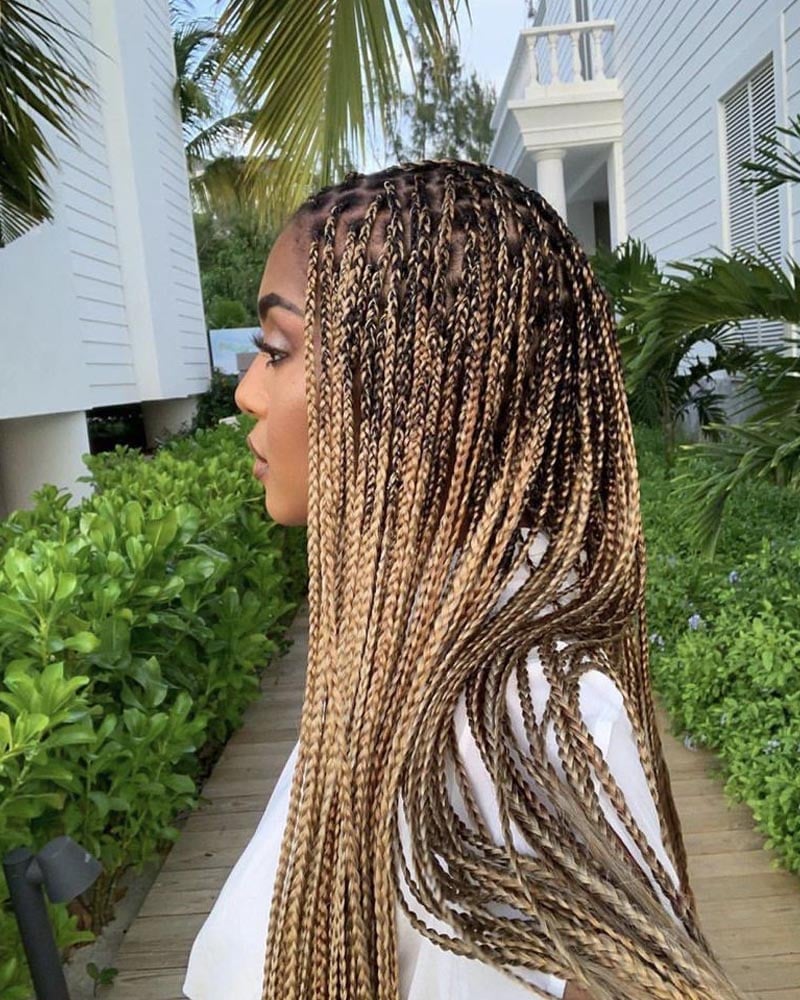 knotless braids women blonde knotless braids Luxe Digital