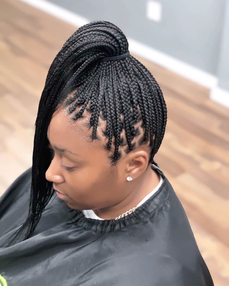 knotless braids women knotless braids in a ponytail Luxe Digital