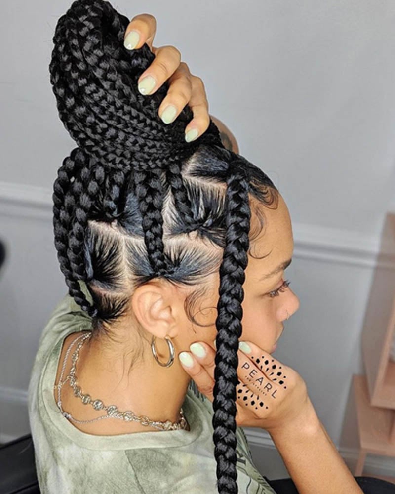 knotless braids women large knotless braid Luxe Digital