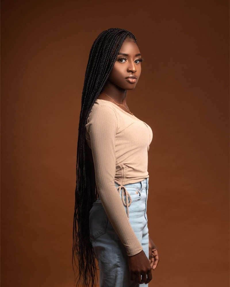 knotless braids women mini knotless braid Luxe Digital