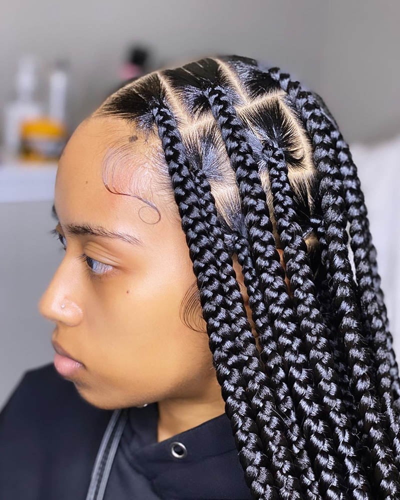 knotless braids women scant knotless braids Luxe Digital