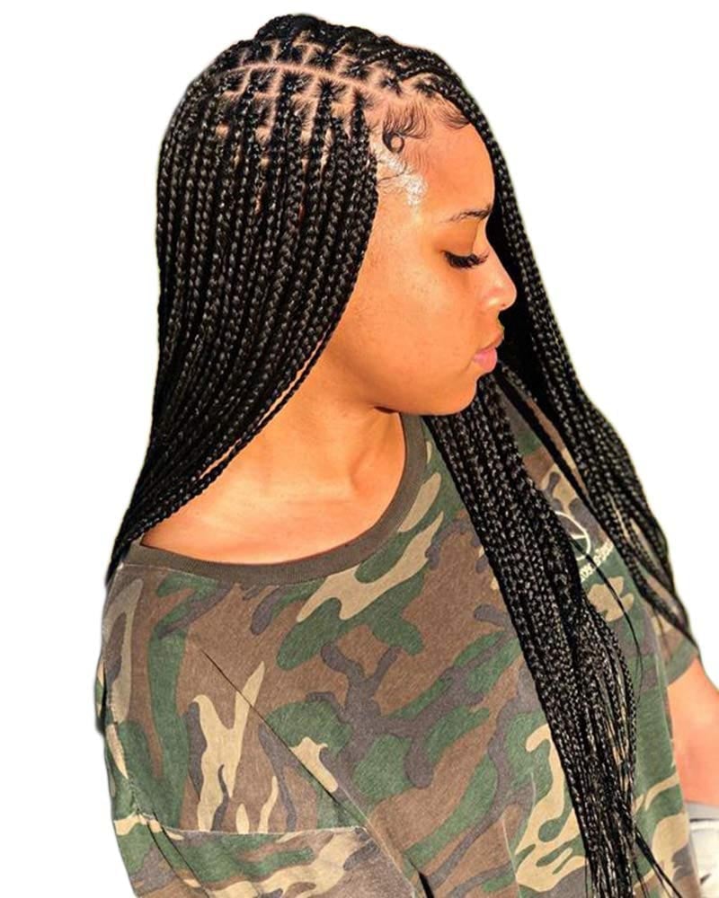 knotless braids women small knotless braid Luxe Digital