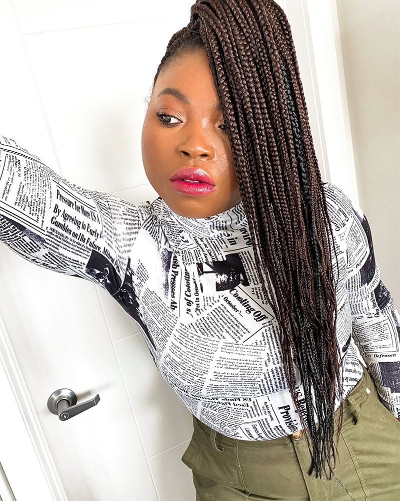 knotless braids women small knotless braid Luxe Digital