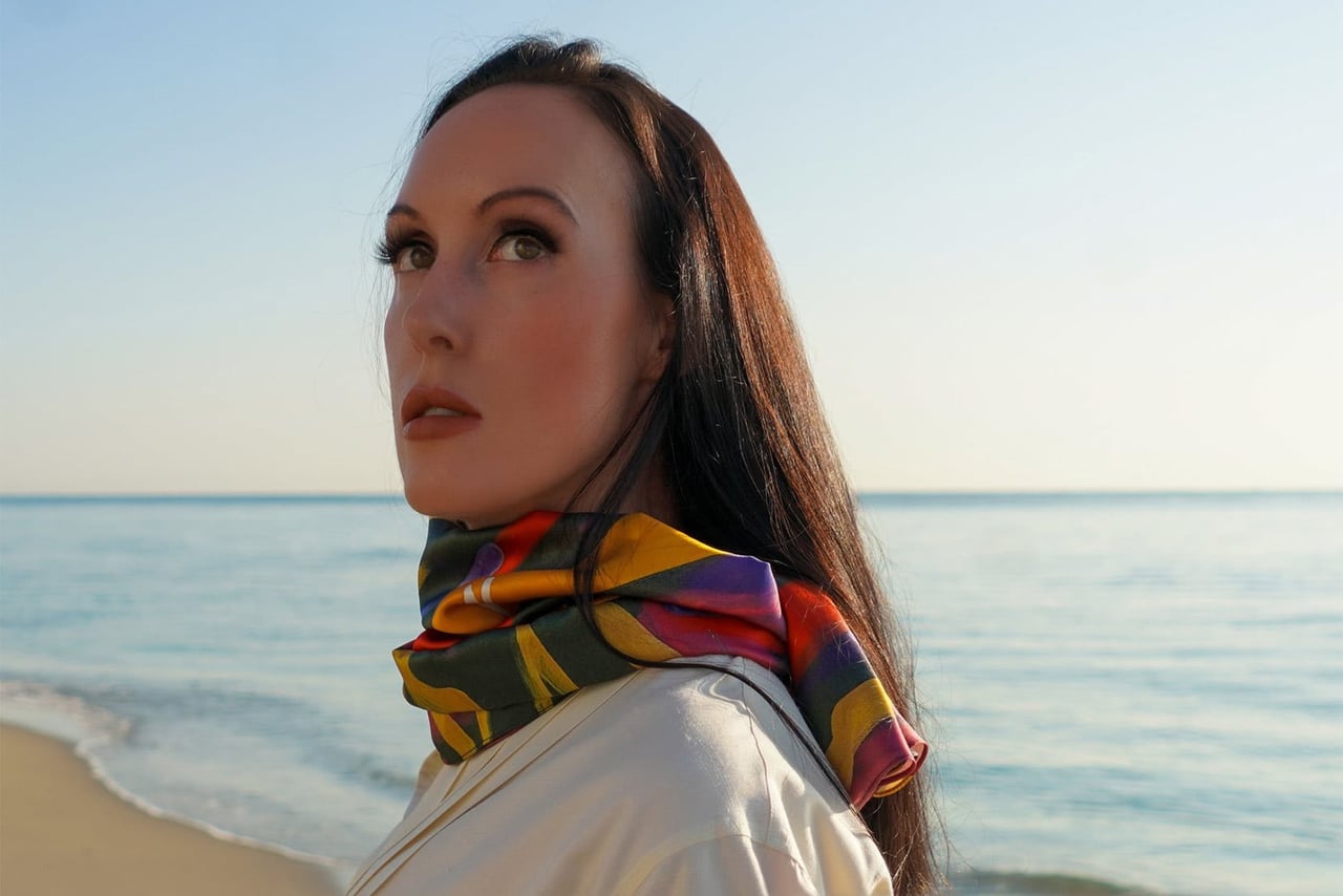 lauren ross design luxury silk scarf luxe digital