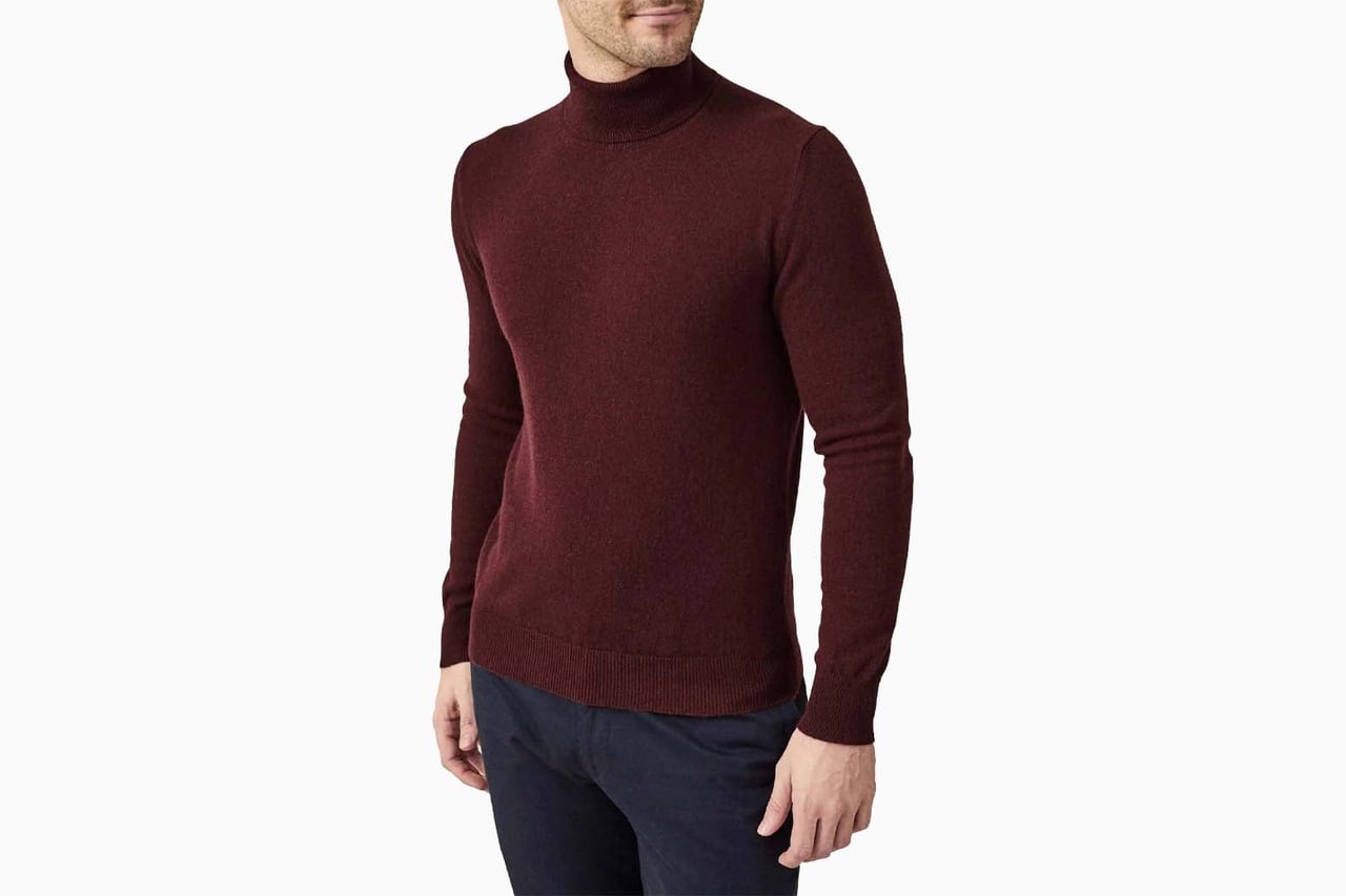 luca faloni autumn winter 2022 italy pure cashmere roll neck - Luxe Digital