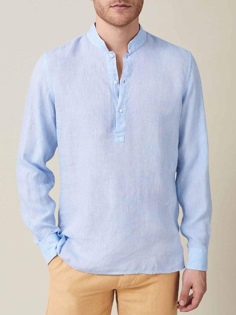 luca faloni menswear forte linen shirt luxe digital