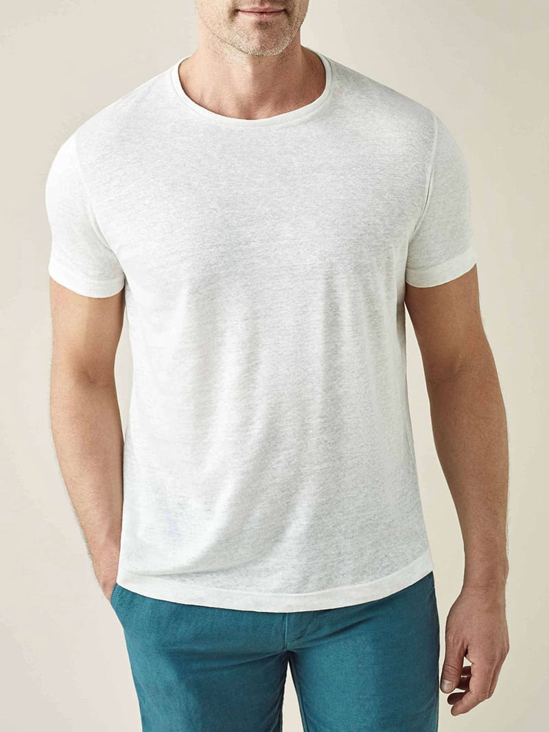 luca faloni menswear linen jersey t-shirt luxe digital