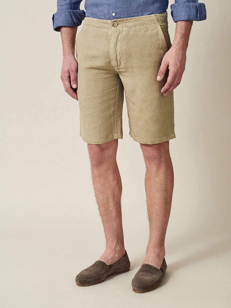 luca faloni menswear panarea linen cotton shorts luxe digital