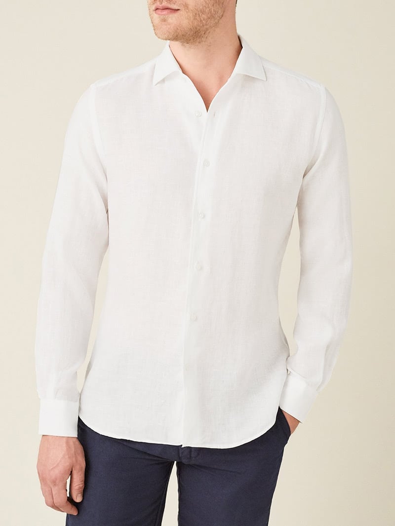 luca faloni menswear portofino linen shirt luxe digital