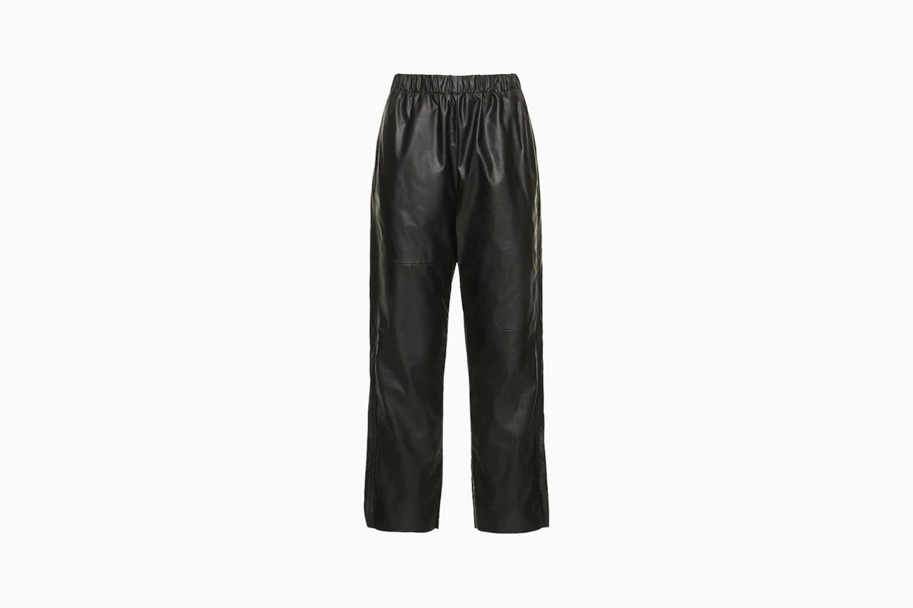 luisaviaroma back to office mm6 maison margiela faux leather pants luxe digital