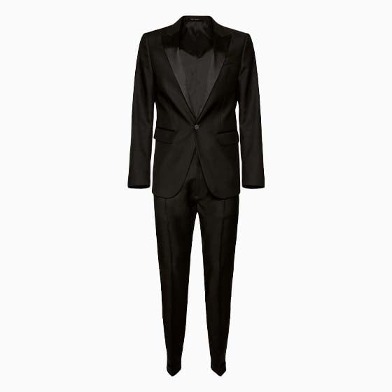 luisaviaroma party outfit men dsquared2 berlin wool silk tuxedo suit - Luxe Digital
