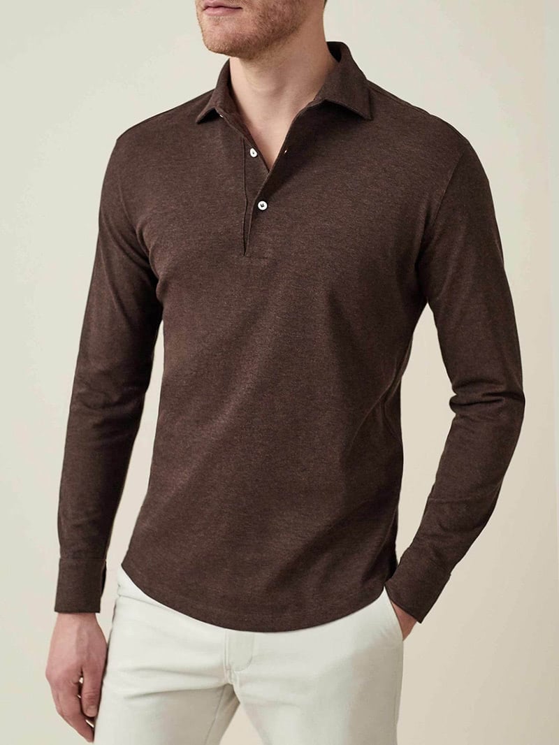 luxury menswear luca faloni polo shirt luxe digital