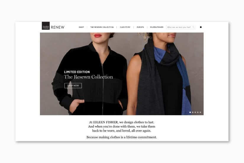 luxury resale retail transformation eileen fisher renew luxe digital