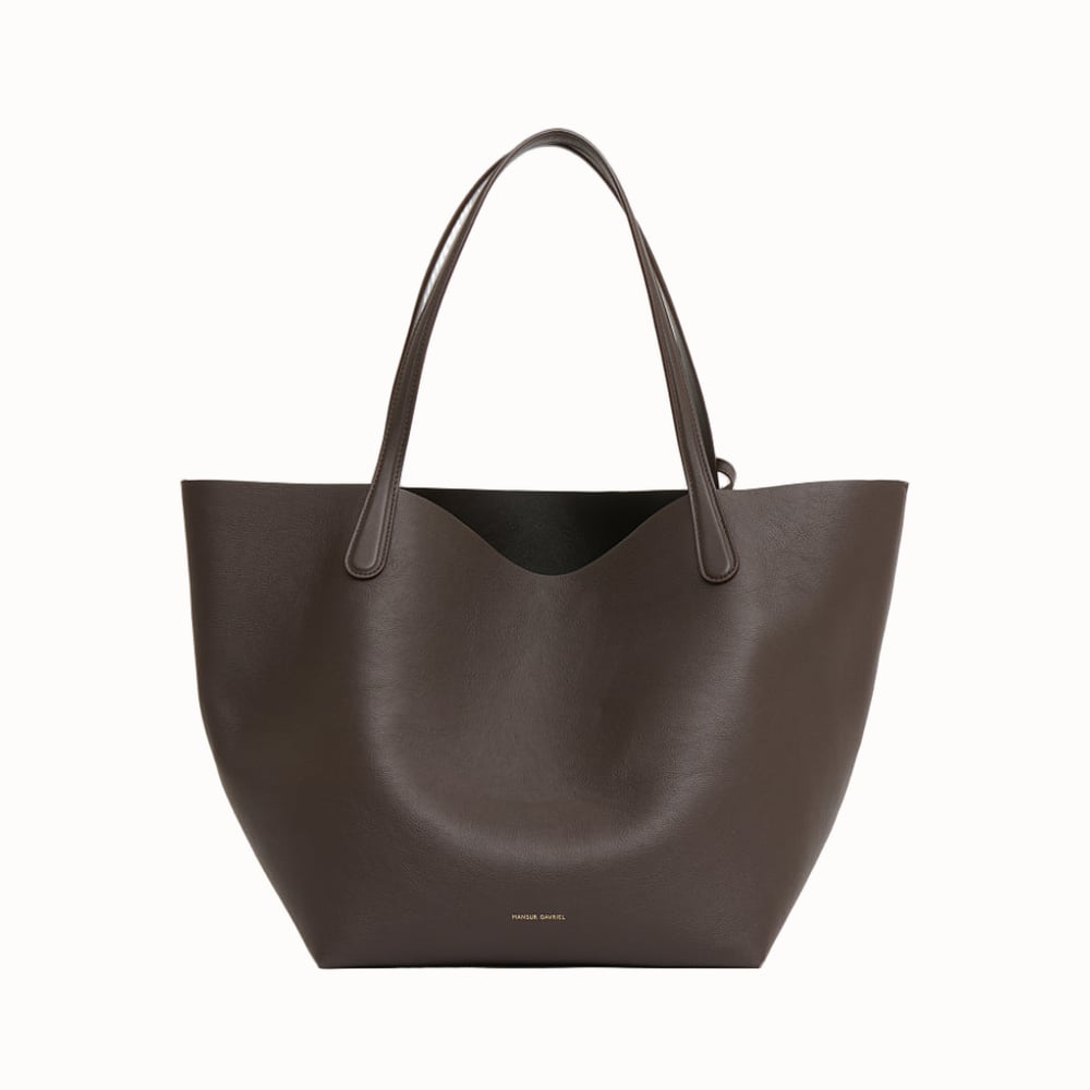 Mansur Gavriel Everyday Soft Tote in Ebony - Luxe Digital