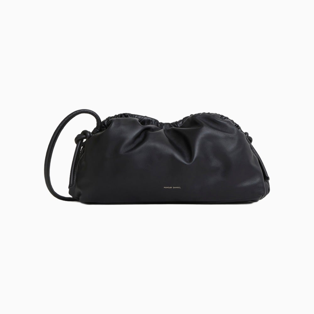 Mansur Gavriel Oversized Cloud Clutch in Black/Flamma - Luxe Digital