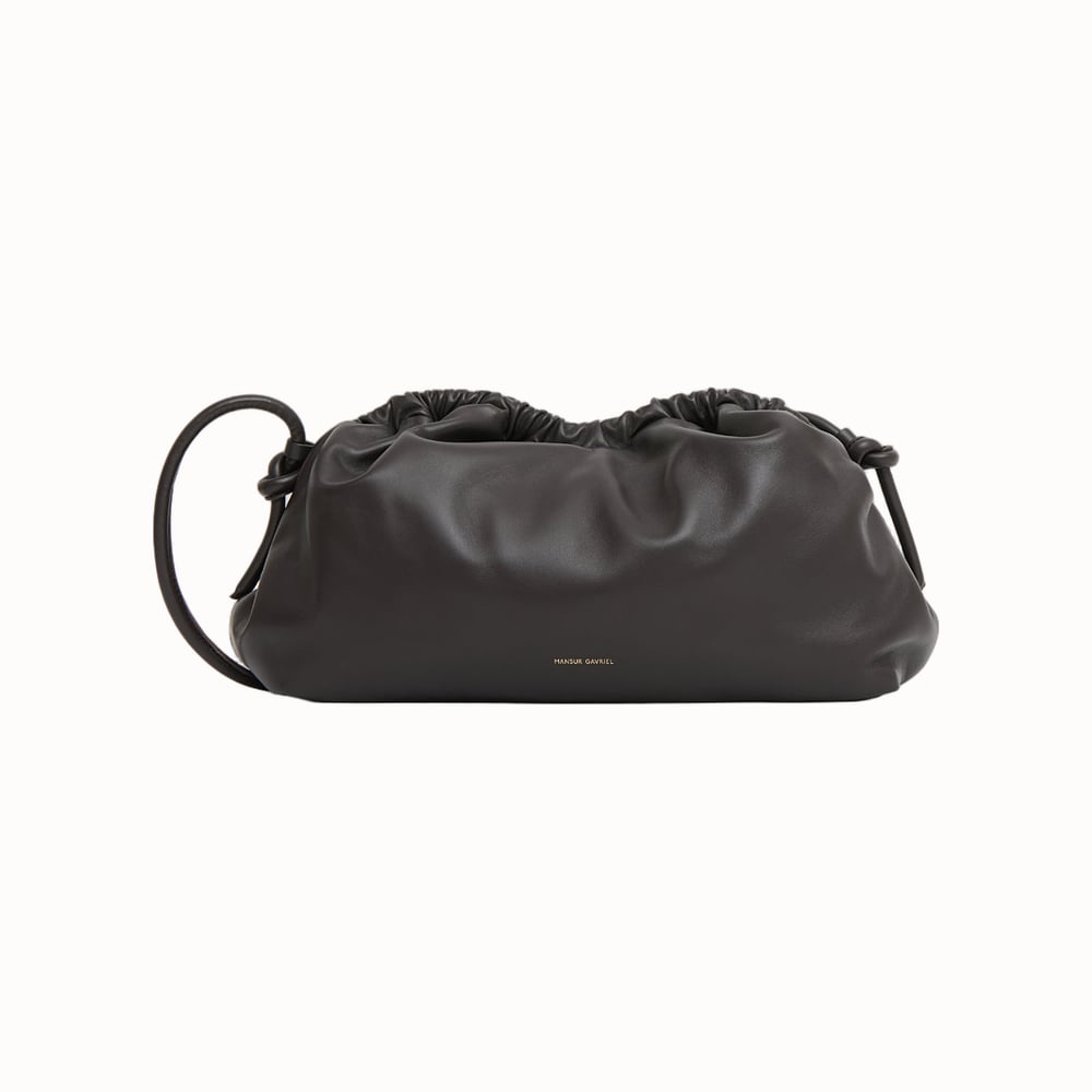 Mansur Gavriel Oversized Cloud Clutch in Ebony - Luxe Digital