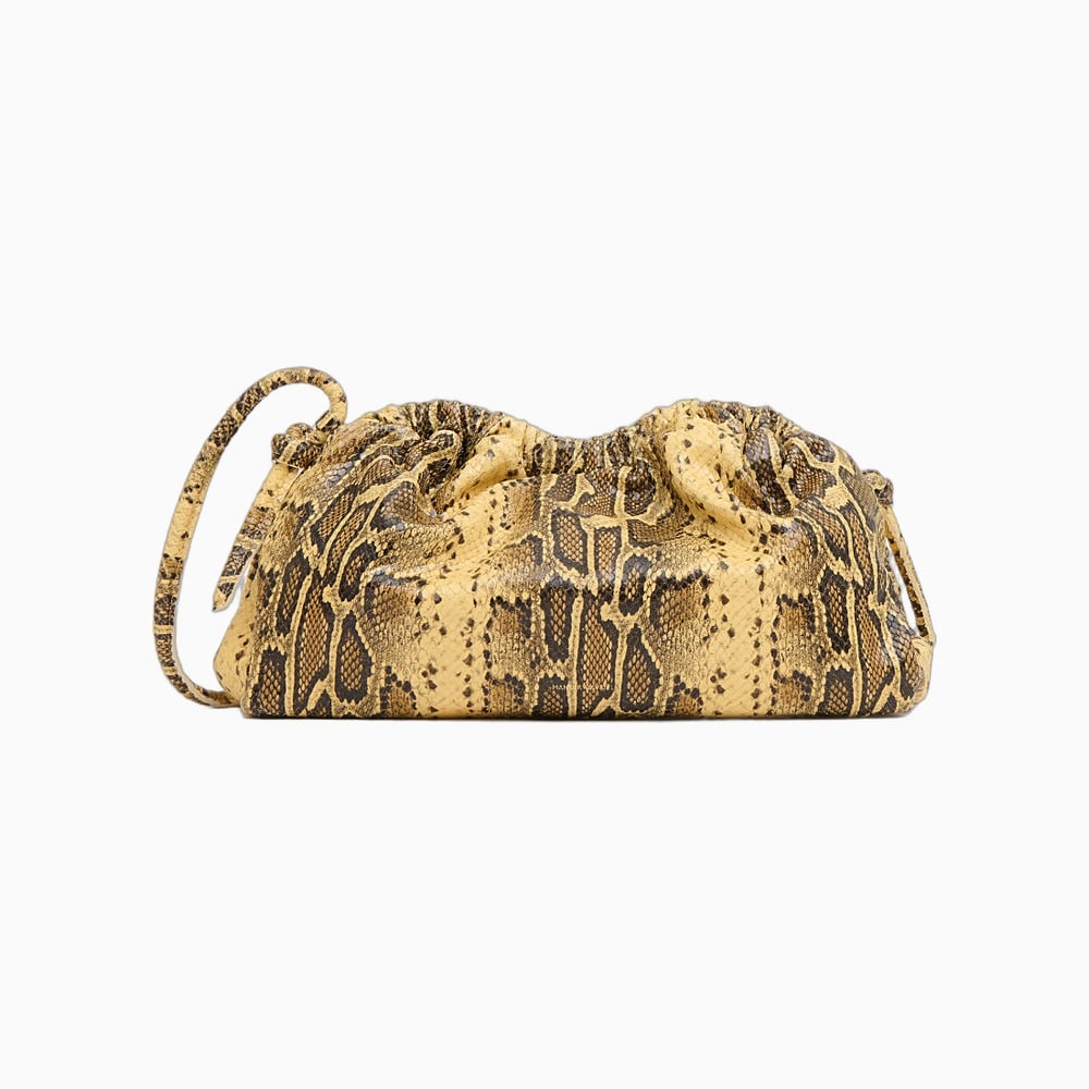 Mansur Gavriel Oversized Cloud Clutch in Golden Roccia - Luxe Digital