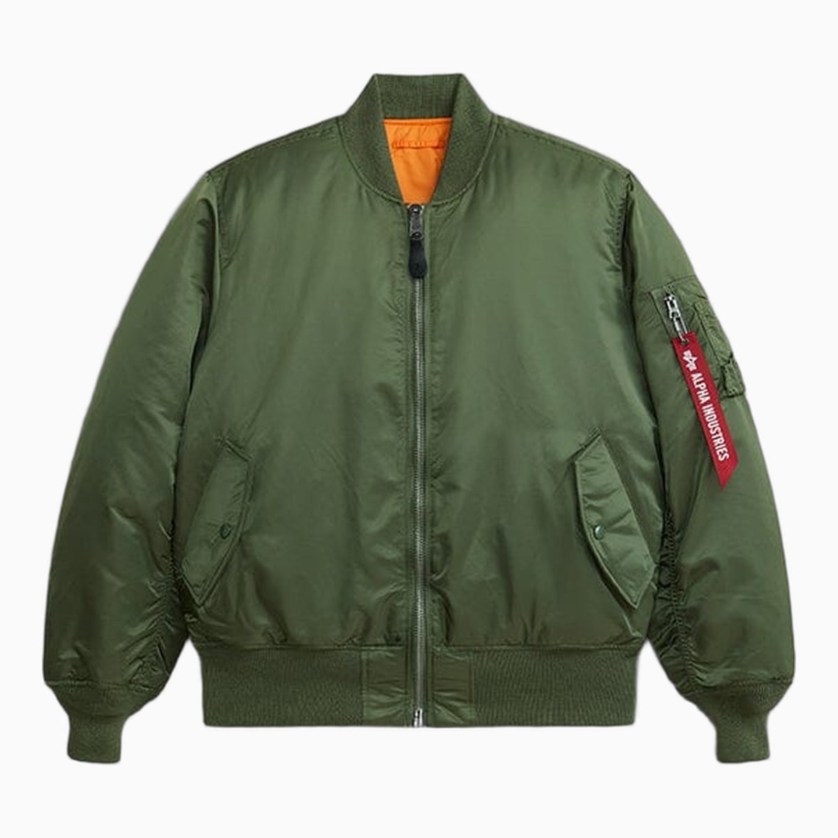 Sage green MA-1 bomber jacket by Alpha Industries